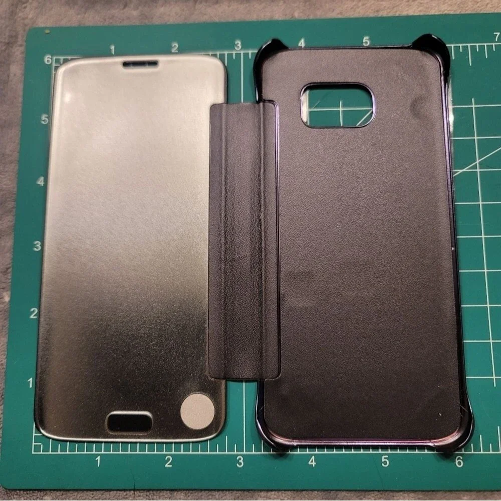 0464. NIB~ SAMSUNG ~ S7 Edge ~ 2 - Flip Cases ~ 🩷💜🩷💜 ~ I shattered my phone!